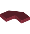 Dark Red Tile, Modified Facet 2 x 2