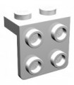 White Bracket 1 x 2 - 2 x 2