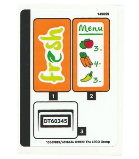 Sticker Sheet for Set 60345