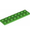 Bright Green Plate 2 x 8