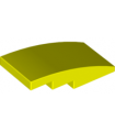 Neon Yellow Slope, Curved 4 x 2