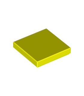 Neon Yellow Tile 2 x 2