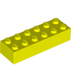 Neon Yellow Brick 2 x 6