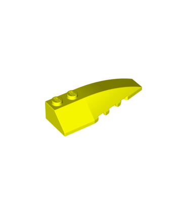 Neon Yellow Wedge 6 x 2 Right
