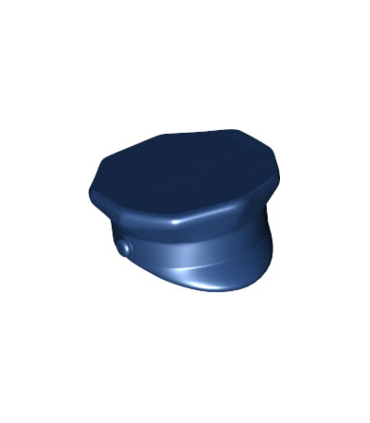 Dark Blue Minifigure, Headgear Hat, Police