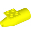 Neon Yellow Engine, Smooth Large, 2 x 2 Thin Top Plate