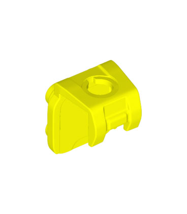 Neon Yellow Minifigure Neck Bracket with 4 Back Studs and Front Harness
