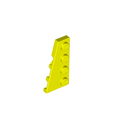 Neon Yellow Wedge, Plate 4 x 2 Left