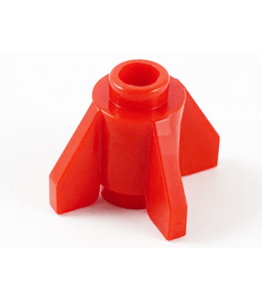 Red Brick, Round 1 x 1 with Fins