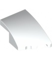 White Wedge 3 x 2 No Studs Right
