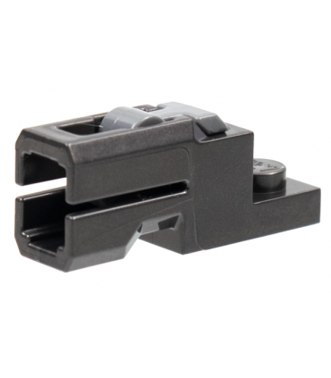 Pearl Dark Gray Projectile Launcher, 1 x 2 Mini Blaster / Tile Shooter with Dark Bluish Gray Trigger (69754 / 69755)