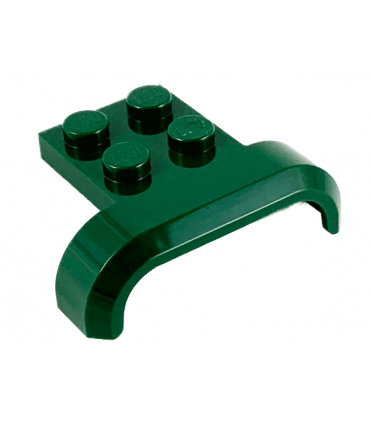 Dark Green Vehicle, Mudguard 4 x 3 x 1 with Arch Curved