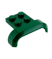 Dark Green Vehicle, Mudguard 4 x 3 x 1 with Arch Curved