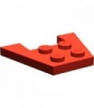 Red Wedge, Plate 3 x 4 without Stud Notches