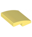 Bright Light Yellow Slope, Curved 2 x 2 x 2/3