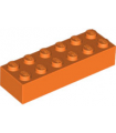 Orange Brick 2 x 6