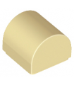 Tan Slope, Curved 1 x 1 x 2/3 Double