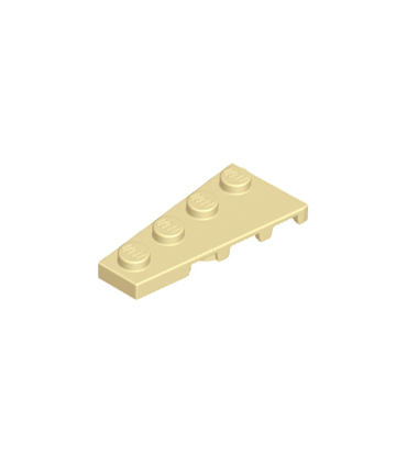 Tan Wedge, Plate 4 x 2 Left