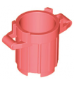Coral Container, Trash Can with 4 Cover Holders