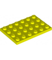 Neon Yellow Plate 4 x 6