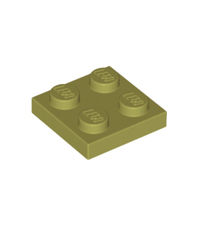 Olive Green Plate 2 x 2