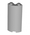 Light Bluish Gray Cylinder Quarter 2 x 2 x 5 with 1 x 1 Cutout