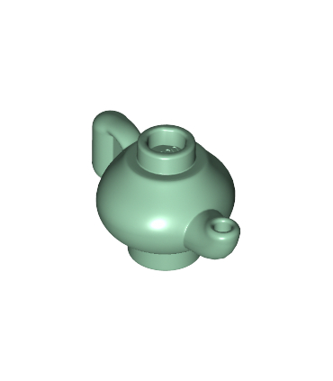 Sand Green Minifigure, Utensil Teapot