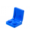 Blue Minifig, Utensil Seat 2 x 2 with Center Sprue Mark