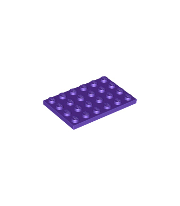 Dark Purple Plate 4 x 6