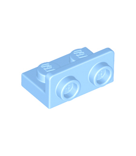 Bright Light Blue Bracket 1 x 2 - 1 x 2 Inverted