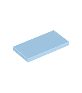 Bright Light Blue Tile 2 x 4