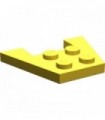 Yellow Wedge, Plate 3 x 4 without Stud Notches
