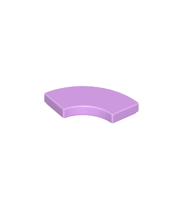 Medium Lavender Tile, Round Corner 2 x 2 Macaroni