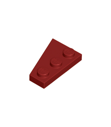 Dark Red Wedge, Plate 3 x 2 Right