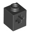 Black Technic, Brick 1 x 1 with Axle Hole
