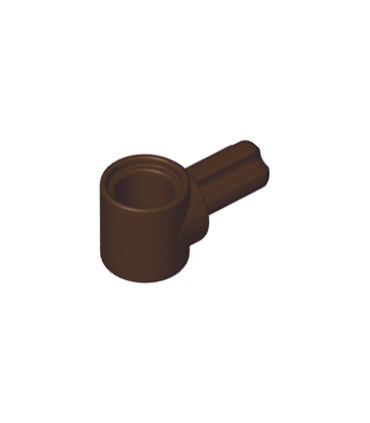 Dark Brown Technic, Axle and Pin Connector Hub with 1 Axle
