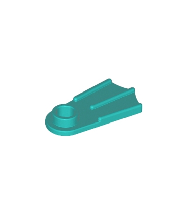 Dark Turquoise Minifigure Footgear Flipper