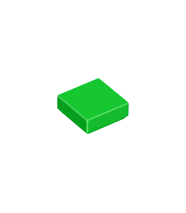 Bright Green Tile 1 x 1