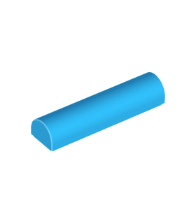 Dark Azure Slope, Curved 1 x 4 x 2/3 Double