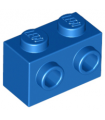 Blue Brick, Modified 1 x 2 with Studs on Side