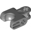 Dark Bluish Gray Technic, Axle Connector 2 x 3 with Ball Joint Socket - Closed Sides, Straight Forks with Closed Axle Holes