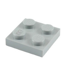 Light Bluish Gray Plate 2 x 2