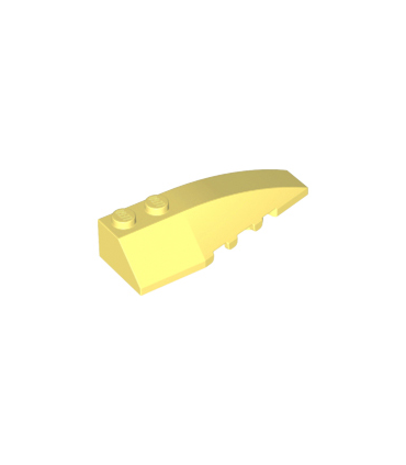 Bright Light Yellow Wedge 6 x 2 Right