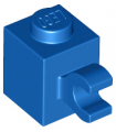 Blue Brick, Modified 1 x 1 with Clip (Horizontal Grip)