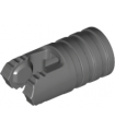 Dark Bluish Gray Hinge Cylinder 1 x 2 Locking with 2 Fingers, 7 Teeth and Axle Hole on Ends without Slots