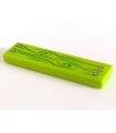 Lime Tile 1 x 4 with Green Wood Grain and 4 Screws Pattern (Sticker) - Set 41335