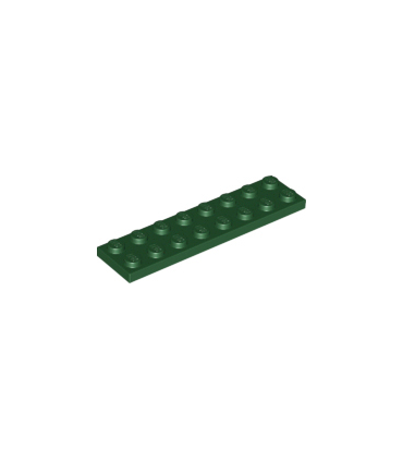 Dark Green Plate 2 x 8