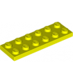 Neon Yellow Plate 2 x 6