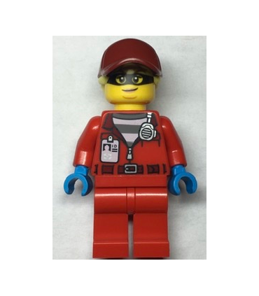 Police - Crook Big Betty, Red Jacket with Prison Shirt and I.D. Tag