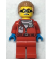 Police - Crook Hacksaw Hank, Red Jacket with Prison Shirt and I.D. Tag
